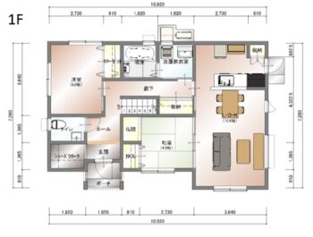 【4人家族4LDK】1階に寝室のある住みごこちのいい家