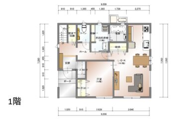 【6人家族4LDK】2階リビング・キッチンのある住みごこちのいい2世帯の家