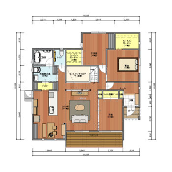 【3人家族3LDK】家中見渡せるスキップフロアのある住みごこちのいい家