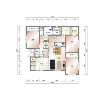 【4人家族4LDK】収納上手な住みごこちのいい家