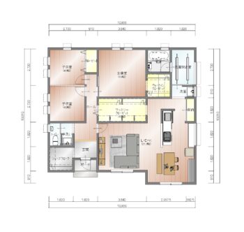 【4人家族3LDK】家の中心にファミリークローゼットがある住みごこちのいい家