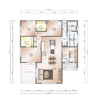 【4人家族3LDK】キッズクローゼットがある住みごこちのいい家