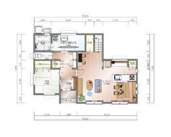 【4人家族4LDK】ピアノが置ける広いLDKのある住みごこちのいい家