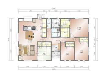 【4人家族4LDK】収納充実の住みごこちのいい家