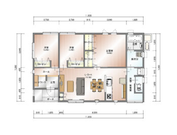 【4人家族3LDK】洗濯物動線を考えた住みごこちのいい家