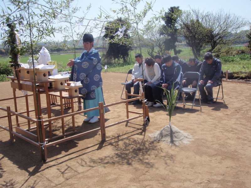 メイクハウスのかわら版-Ｉ様邸　地鎮祭